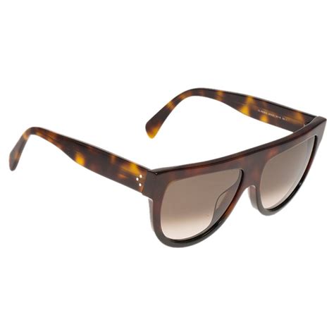 celine shadow sunglasses tortoise|authentic celine sunglasses.